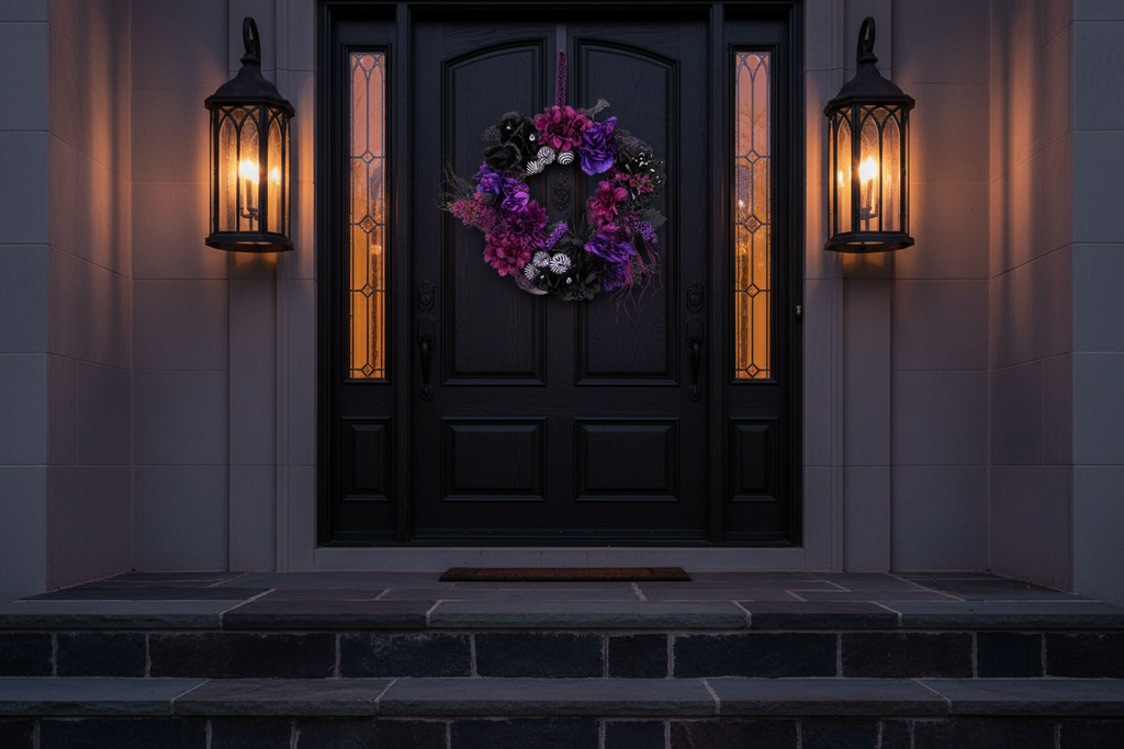 Front Door at Dusk